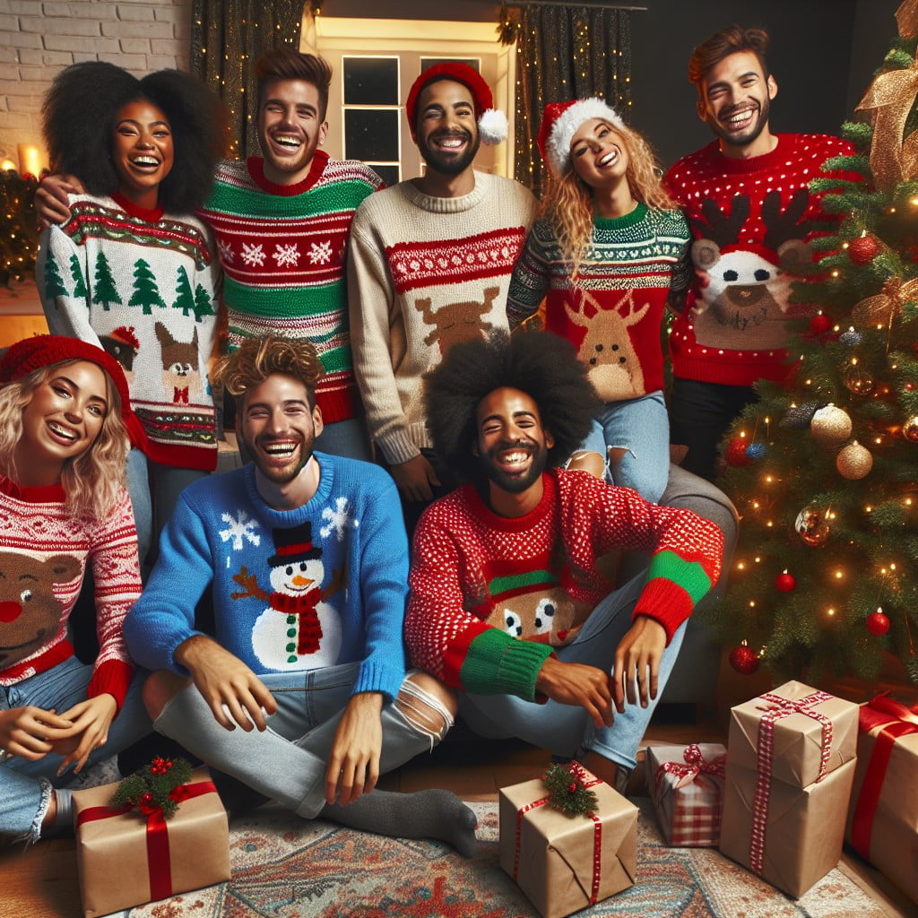 festive jumpers and sweaters photoshoot