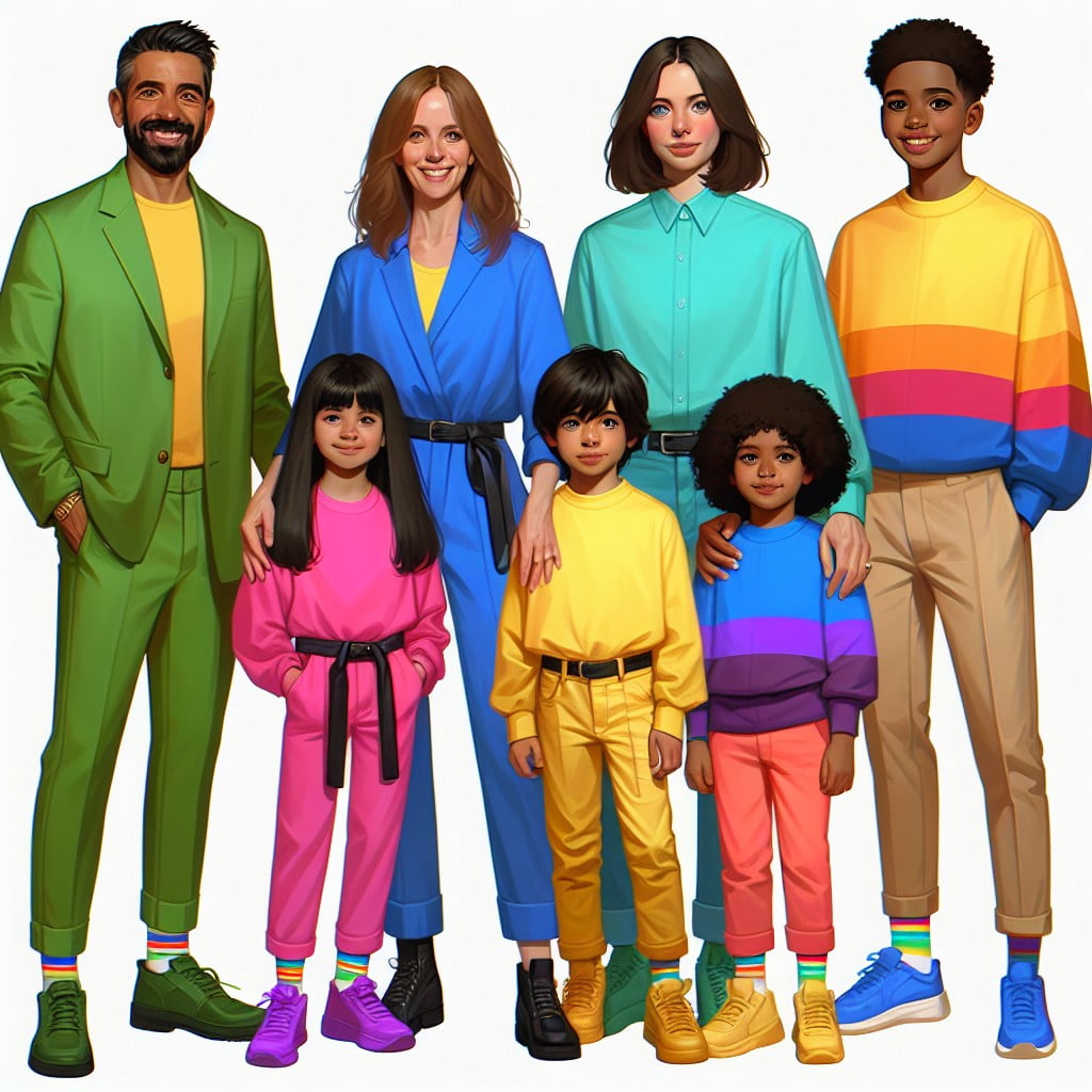 how to rock bold colors for family portraits