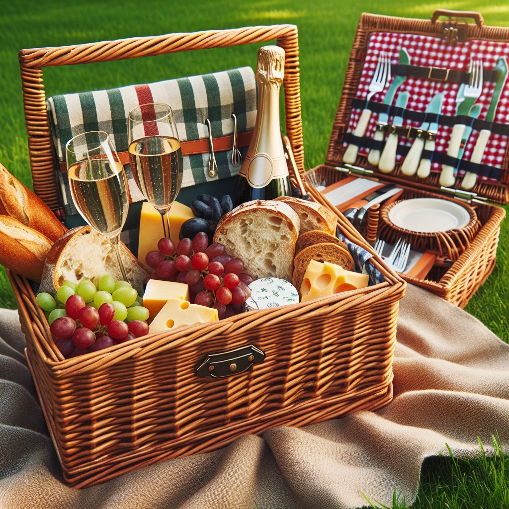 luxury picnic basket for two