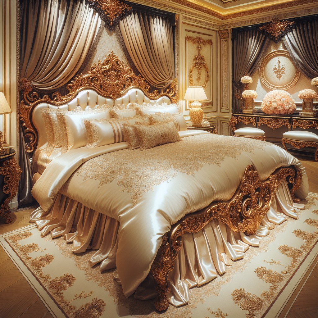 luxury silk bedding set