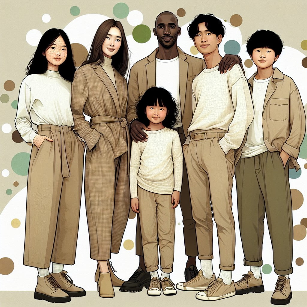 neutrals vs. pops of color in family photo outfits