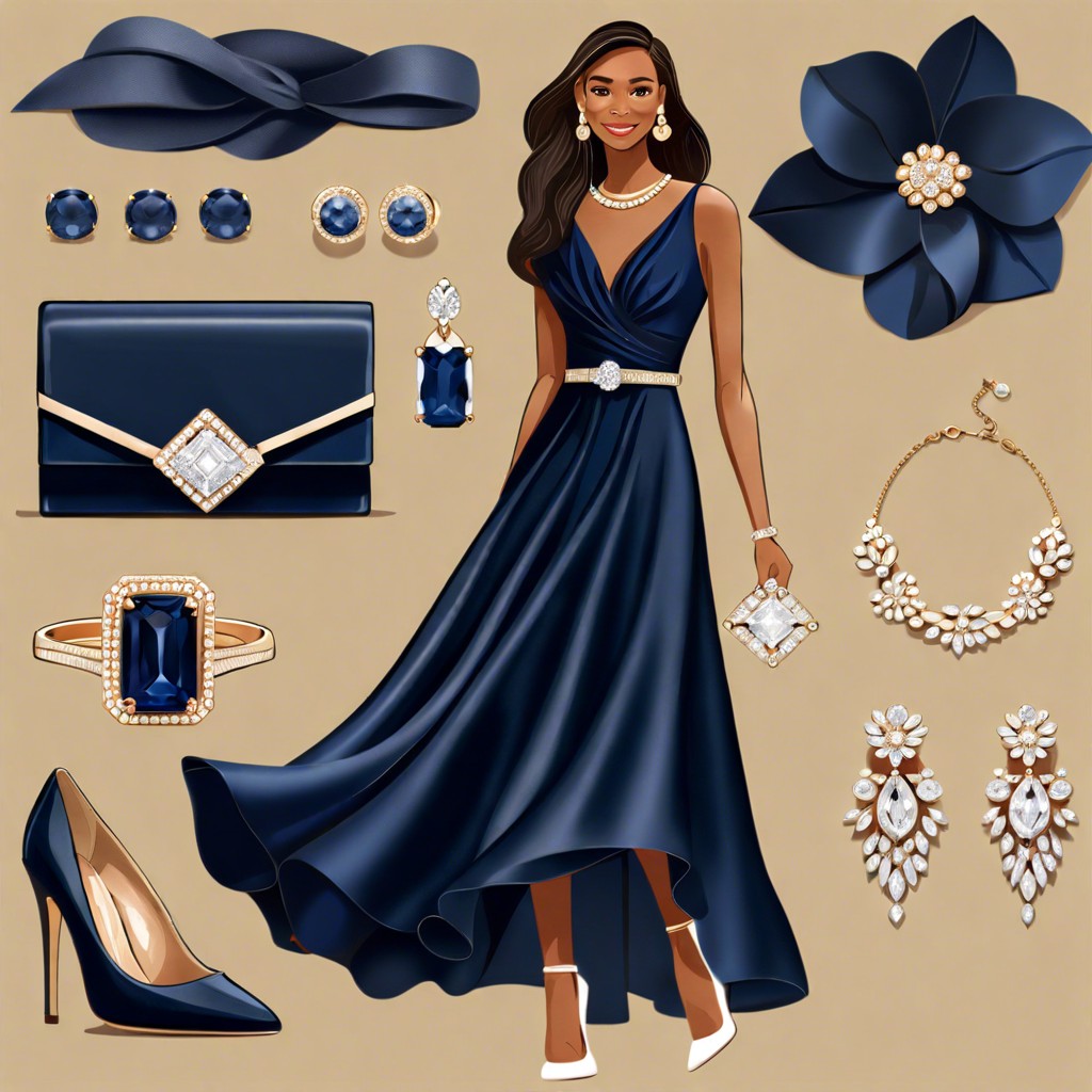 How To Accessorize A Navy Blue Dress For A Wedding Tips And Ideas