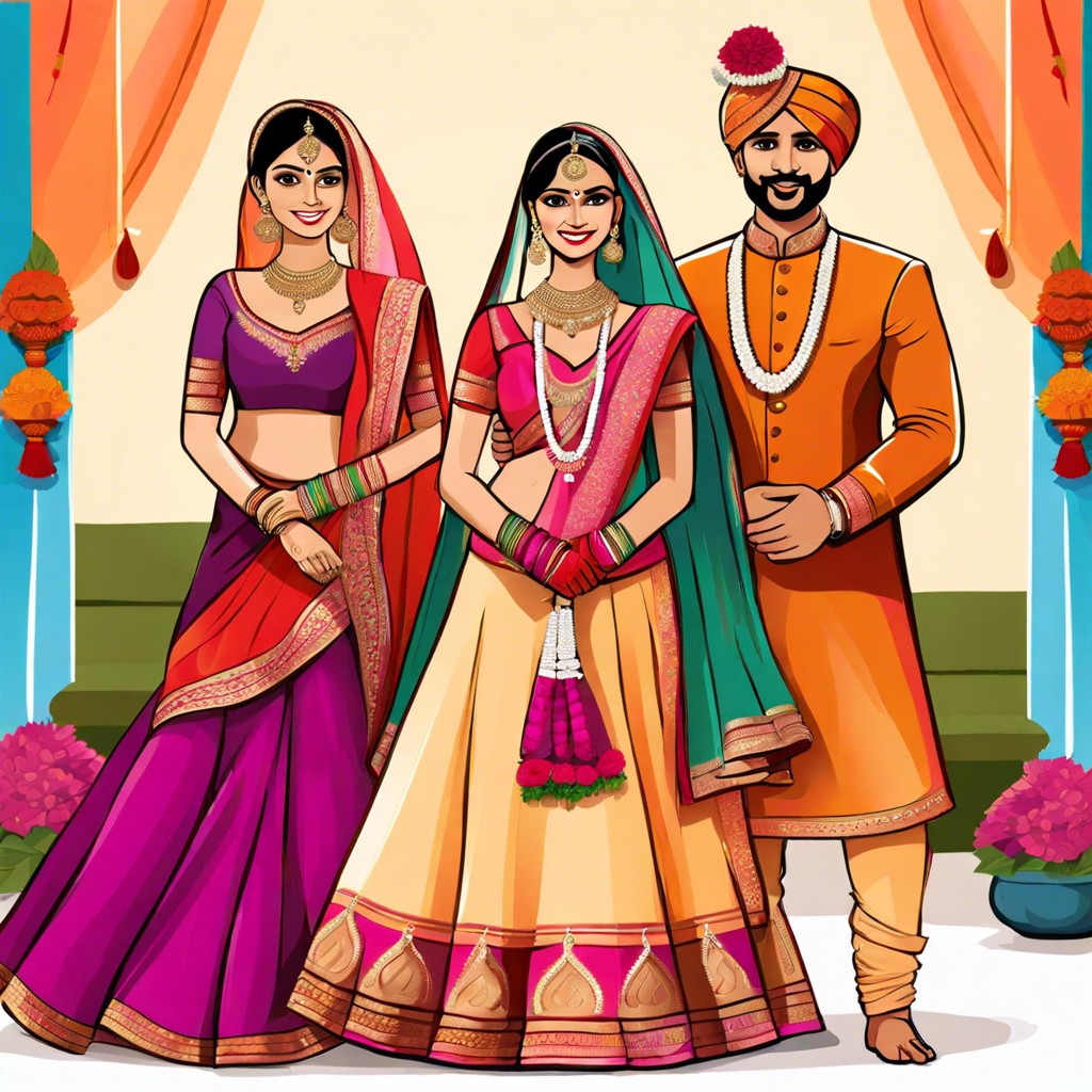 color significance in indian wedding attire