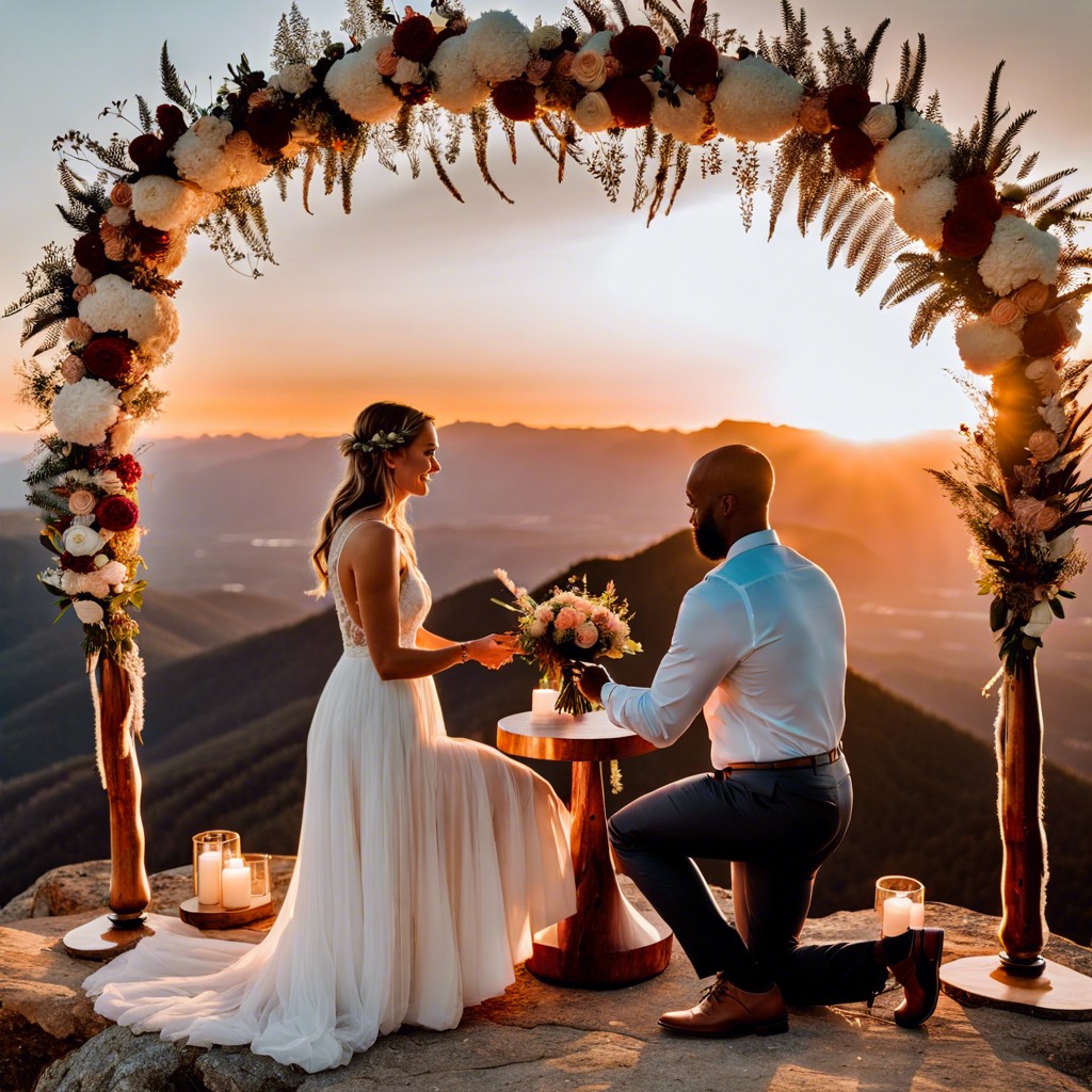 mountain top elopement with breathtaking views