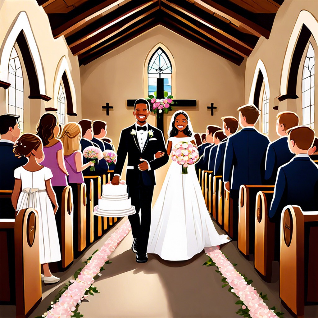 traditional christian wedding processional order