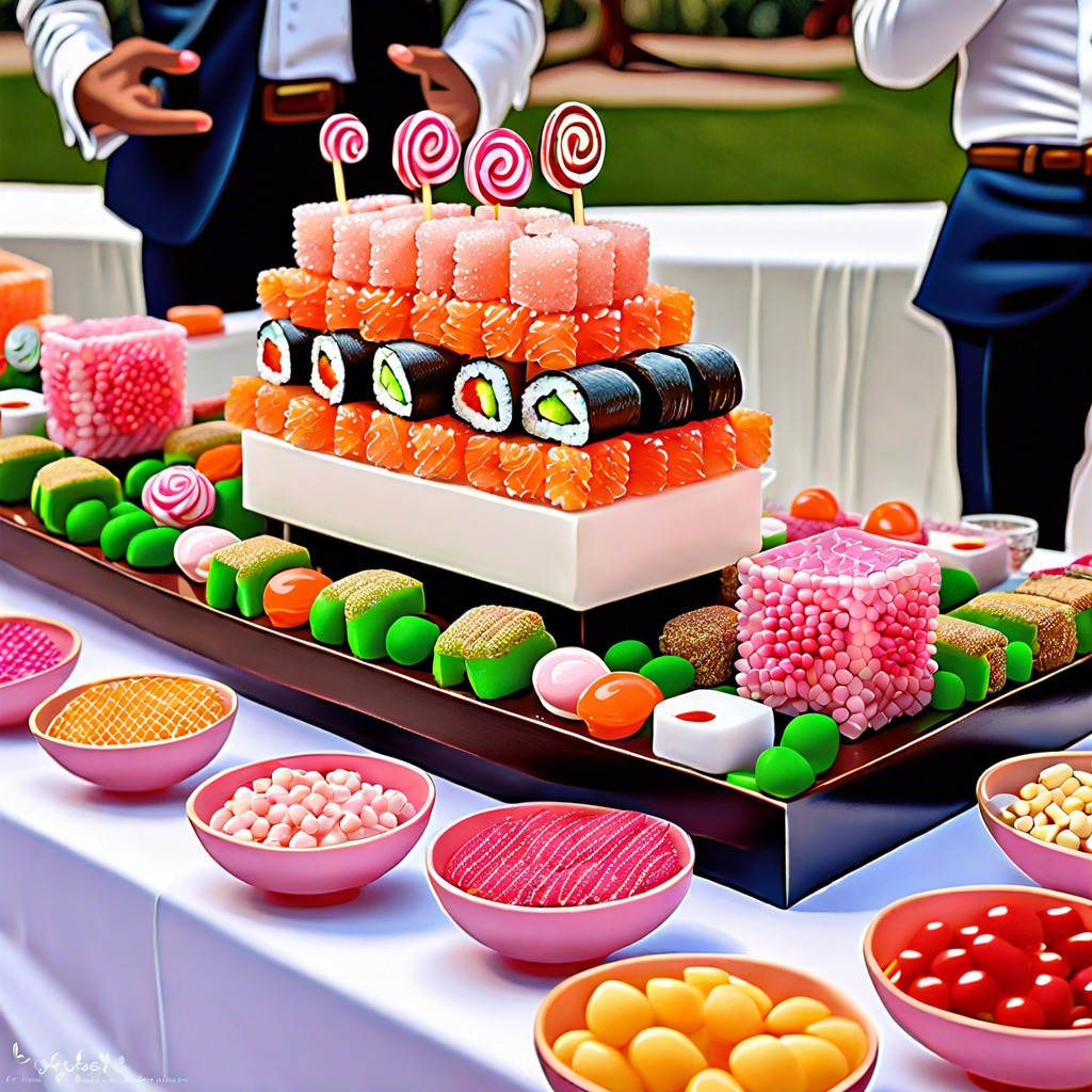 candy sushi station