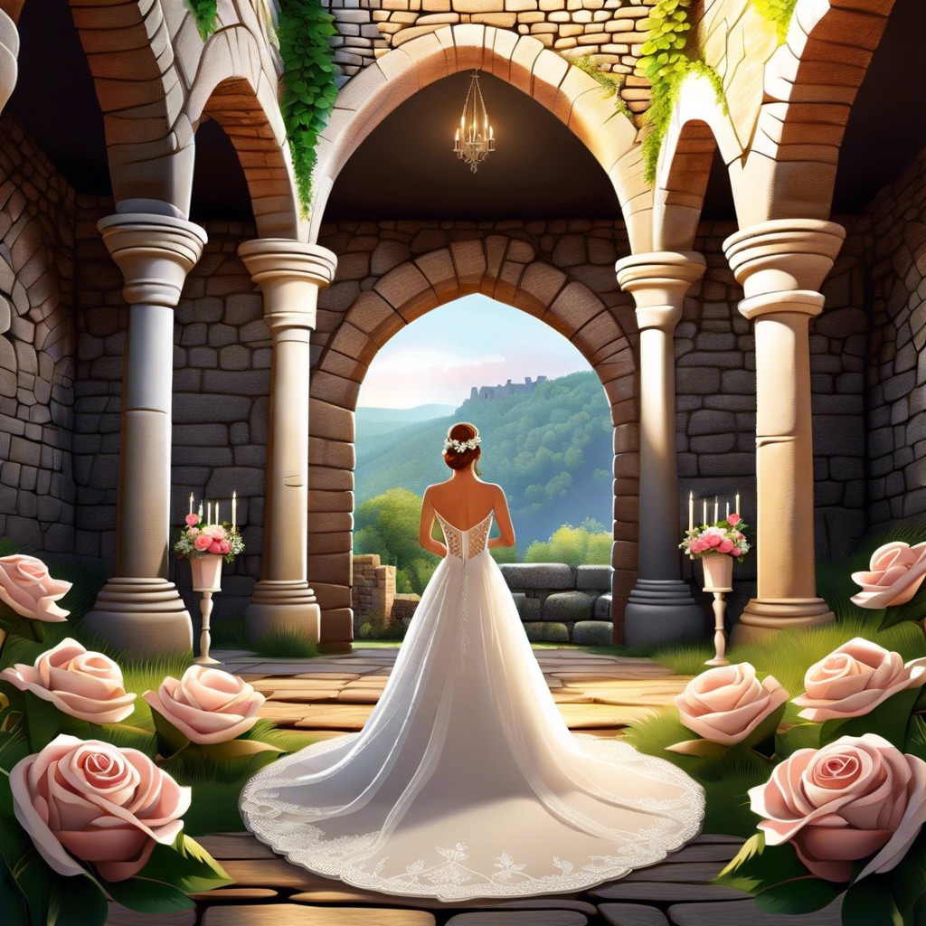 castle ruins wedding