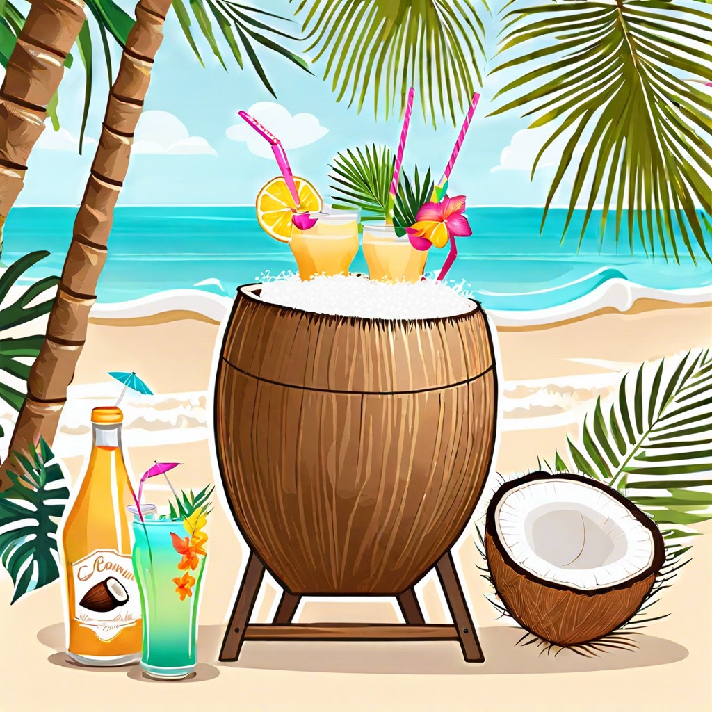 coconut drink station