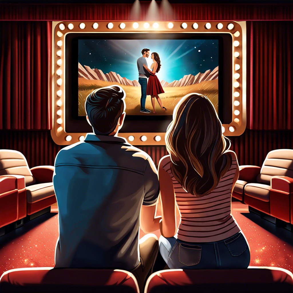 create a personalized movie trailer including your memories and propose at a private cinema showing