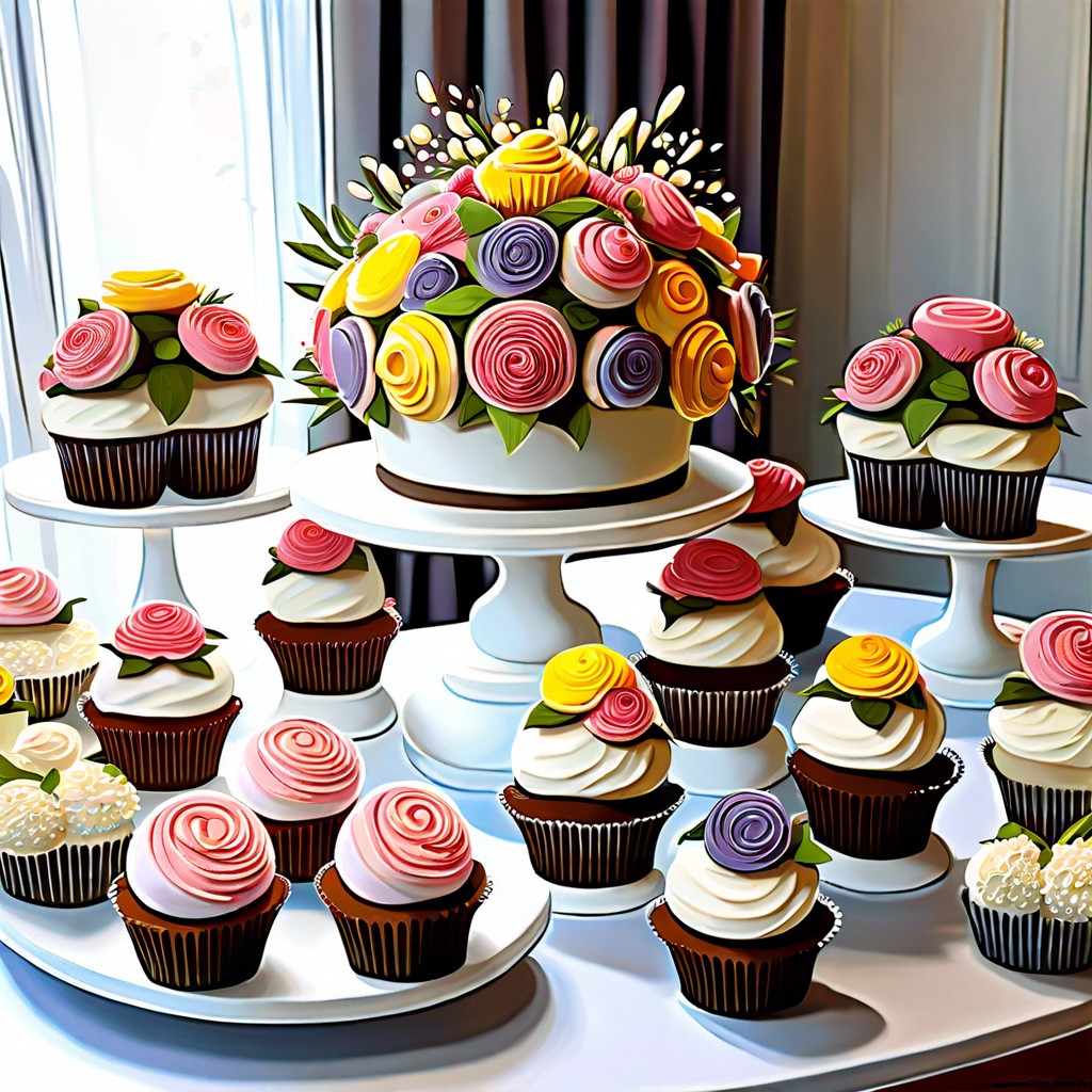 cupcake bouquet garden