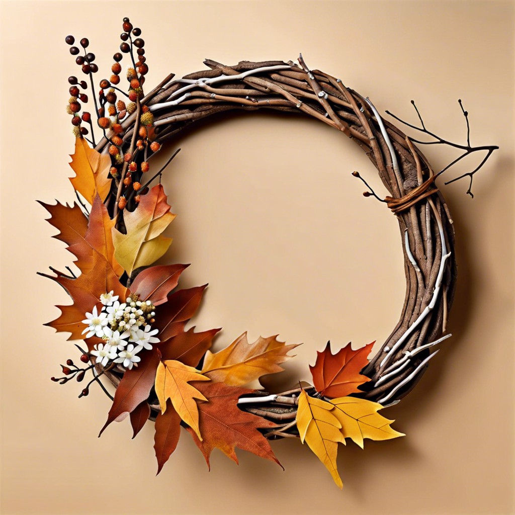 decorate with handmade twig wreaths