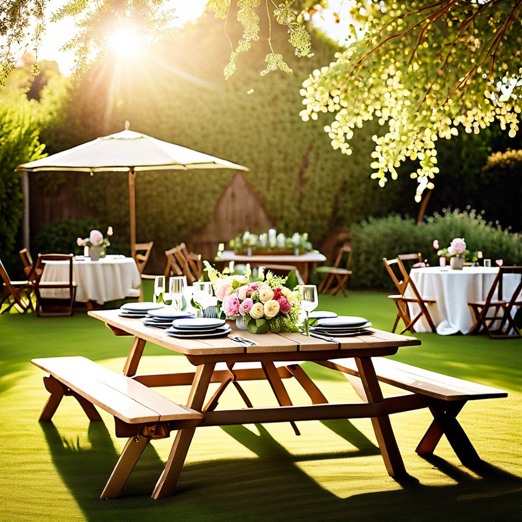 garden picnic tables