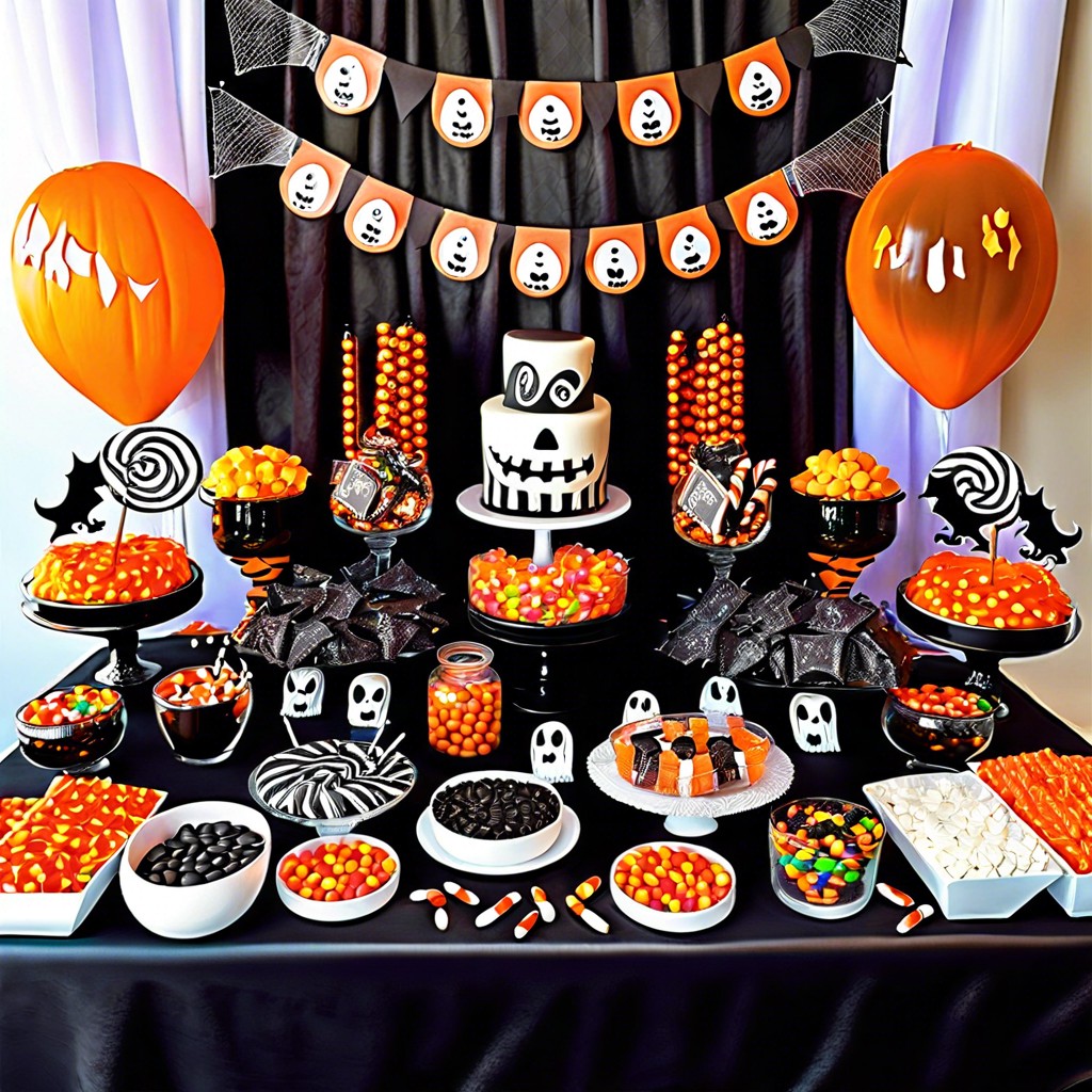 halloween candy buffet