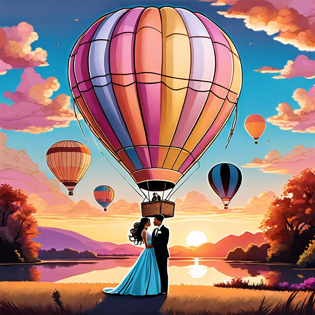 hot air balloon ride for guests
