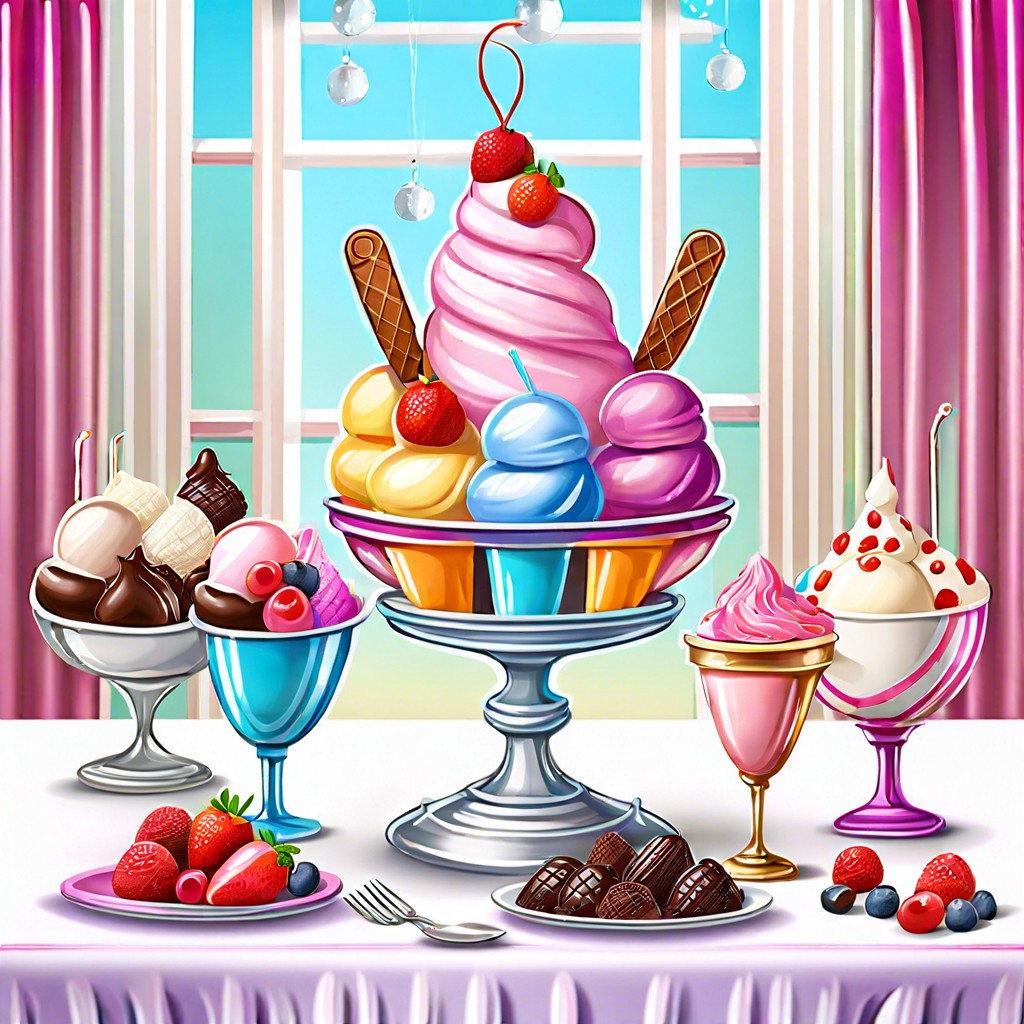 ice cream sundae bar