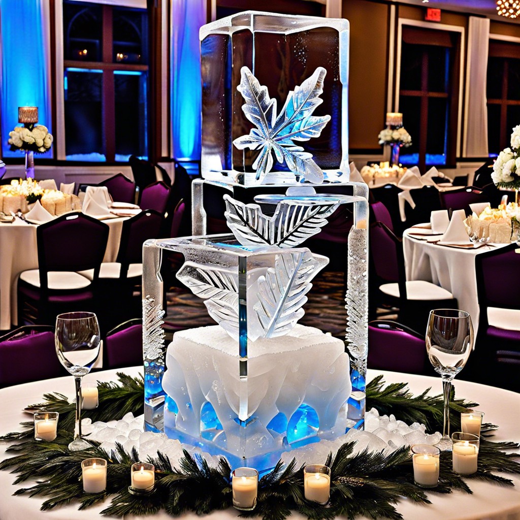 ice sculpture centerpiece