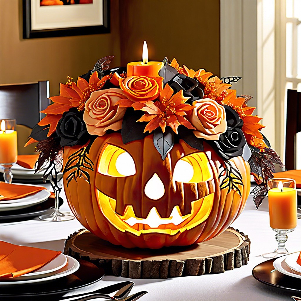 jack o lantern centerpieces