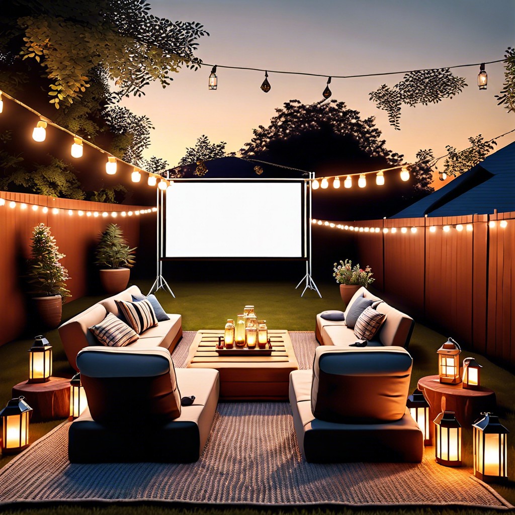 outdoor cinema screen
