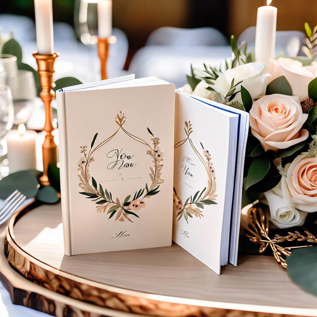 personalized vow books