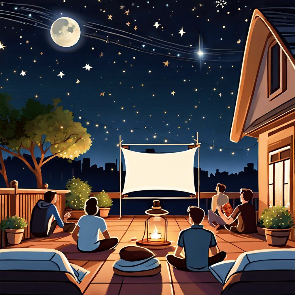 rooftop film night project a movie post ceremony under the stars