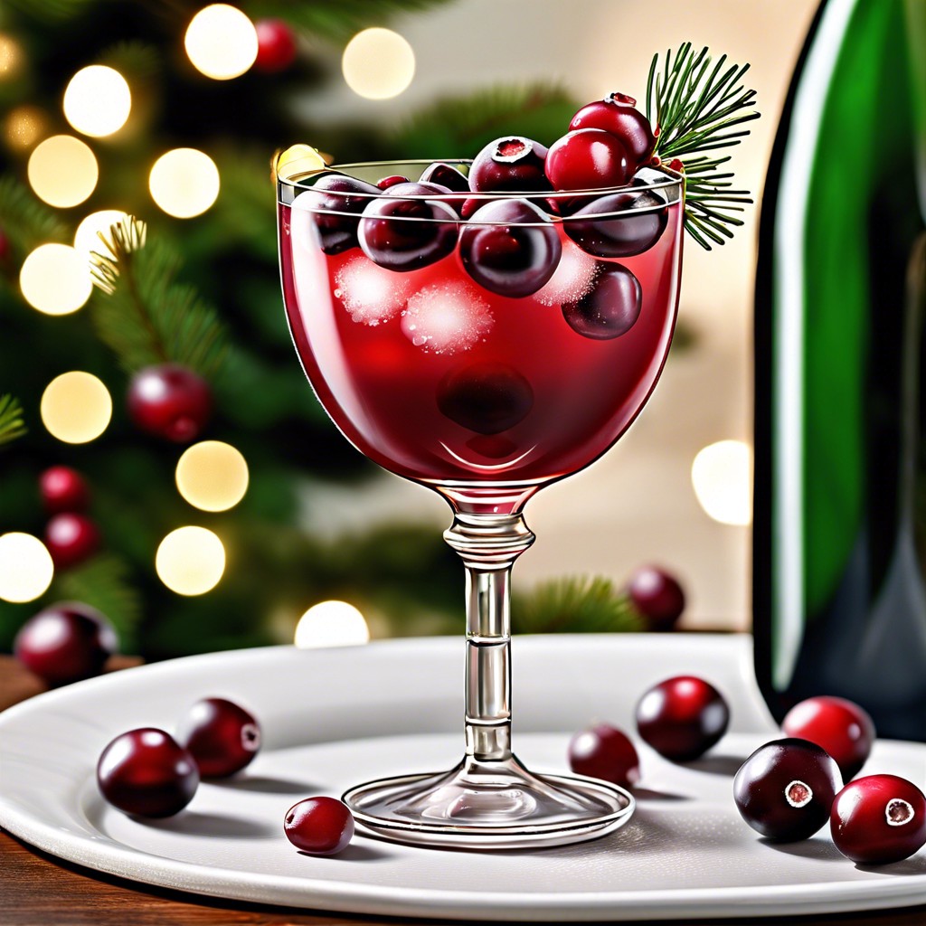 seasonal cocktails with cranberries