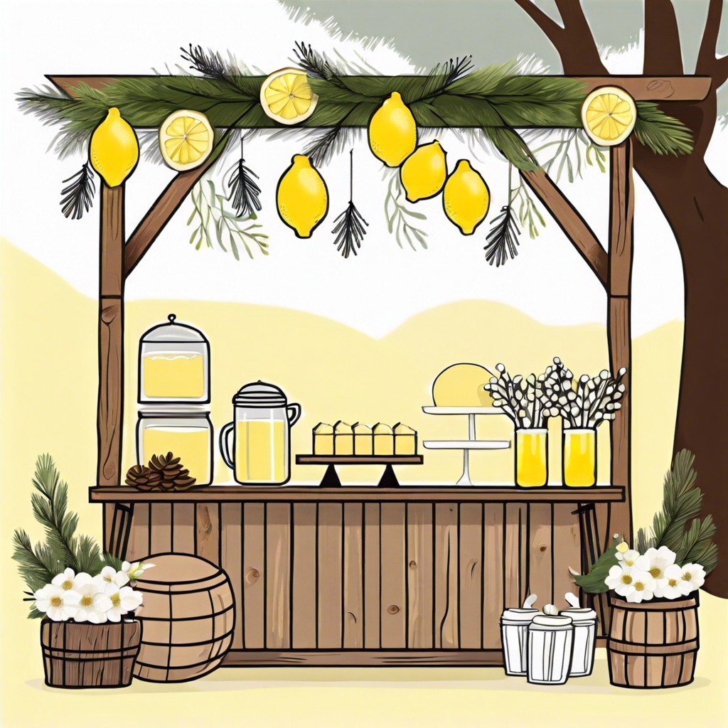 set up a lemonade or hot cocoa bar depending on the season