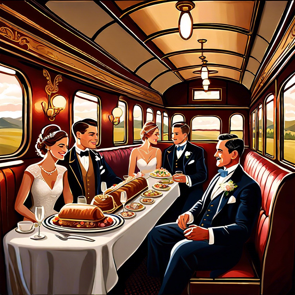 vintage train car party