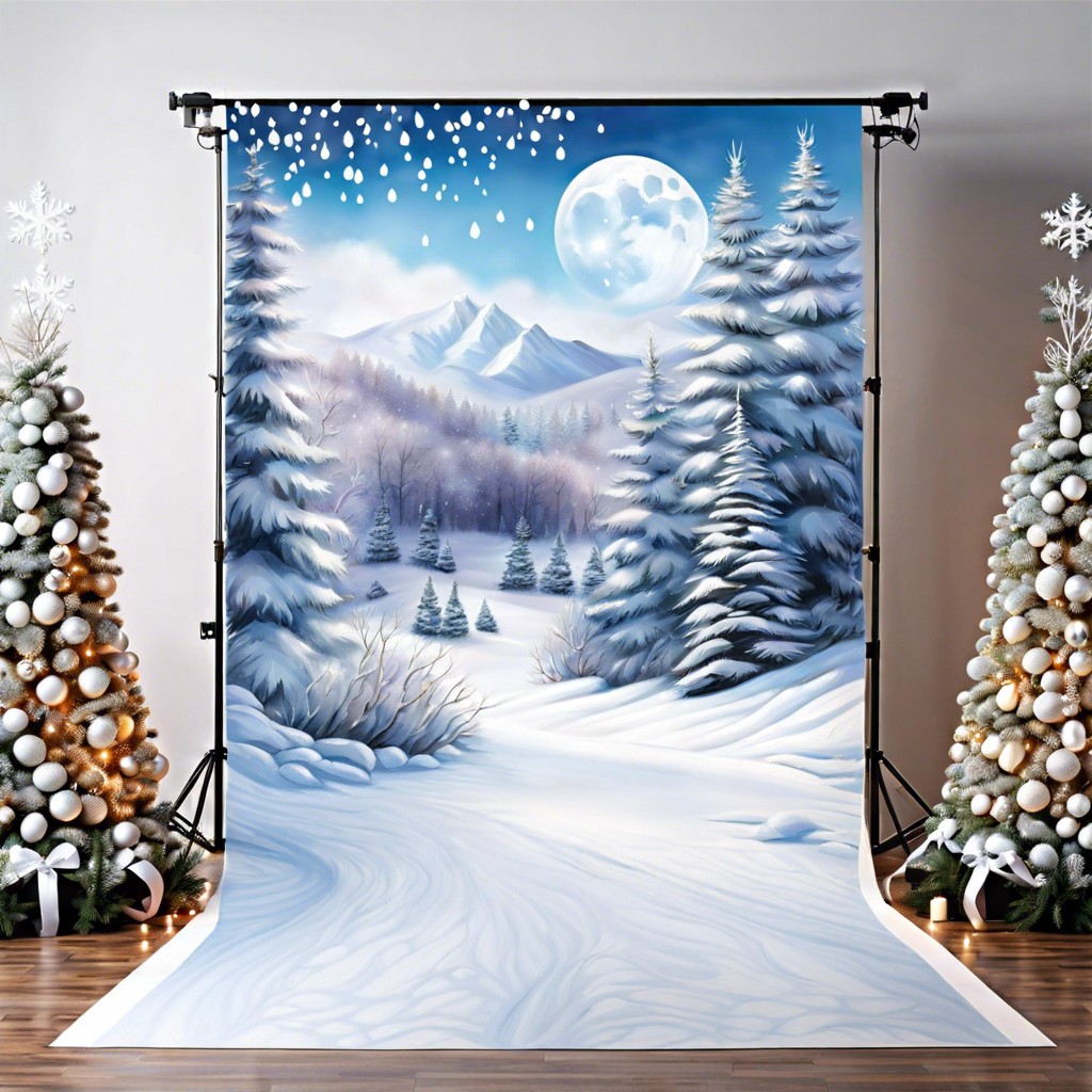 winter wonderland photo backdrop