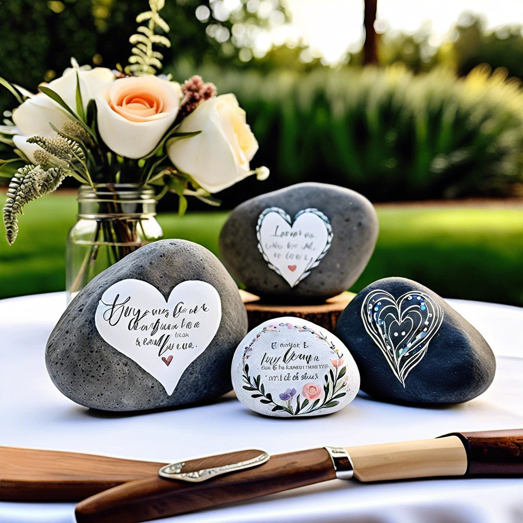 hand painted rocks with love quotes