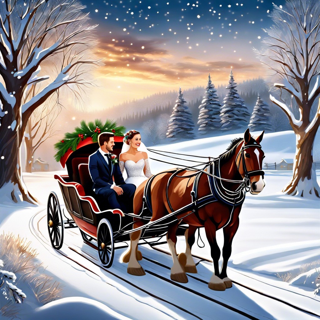 sleigh ride arrival