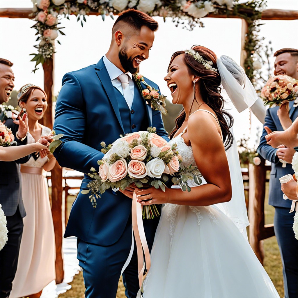 bouquet and garter toss