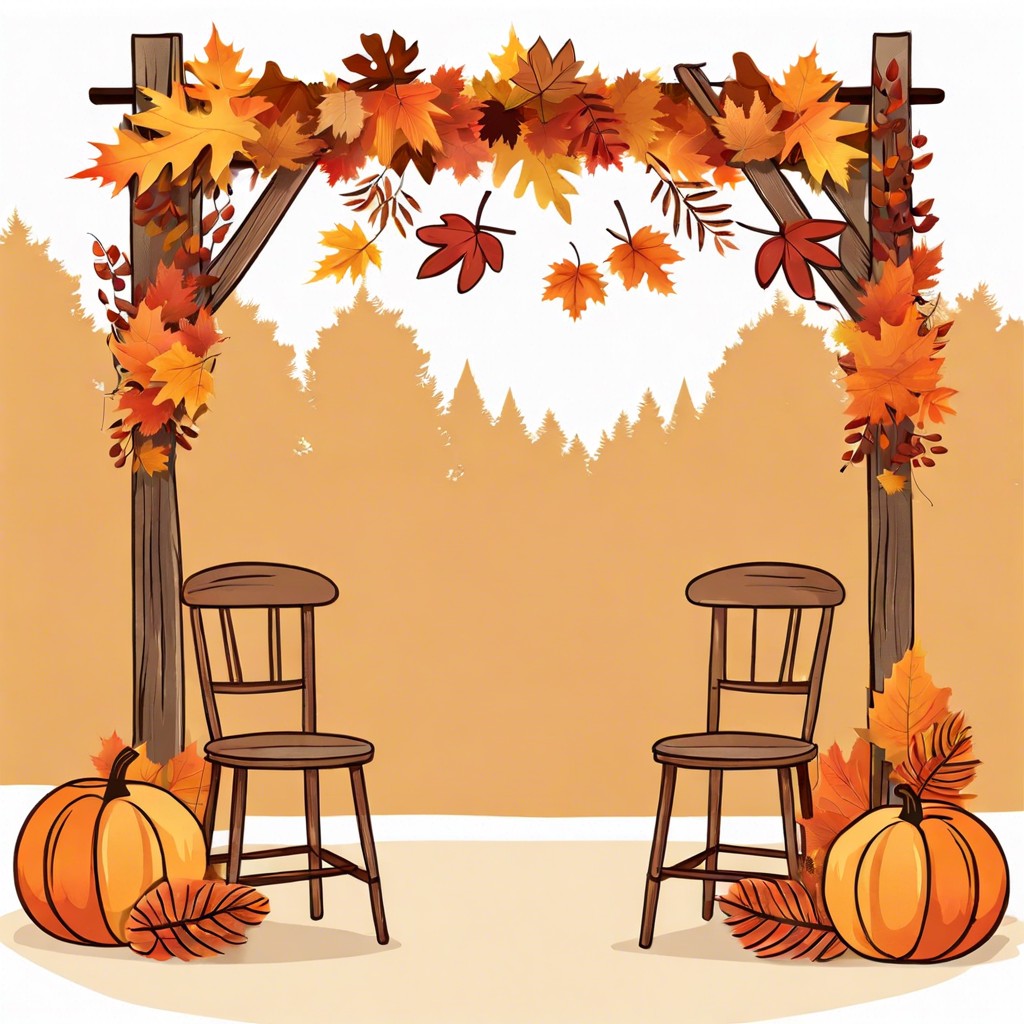 fall foliage photo booth