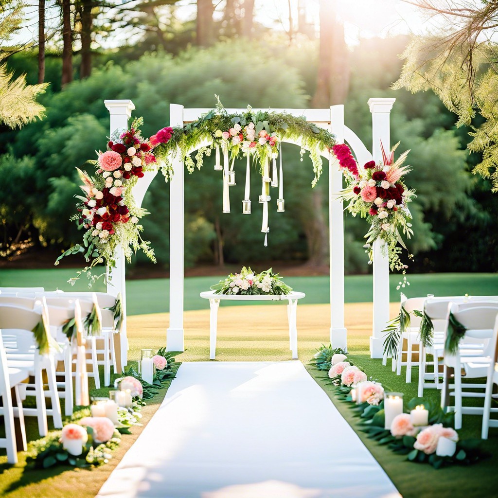 suspended flower rings